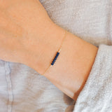 Dark Blue Bar Bracelet
