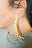 Cream Deerskin Lace Earrings
