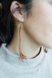Sandstone Deerskin Lace Earrings
