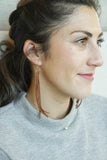 Sandstone Deerskin Lace Earrings